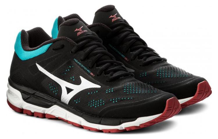 Shop Mizuno Synchro Mx2 舒適流行 防滑耐磨 低筒 跑步鞋 黑藍