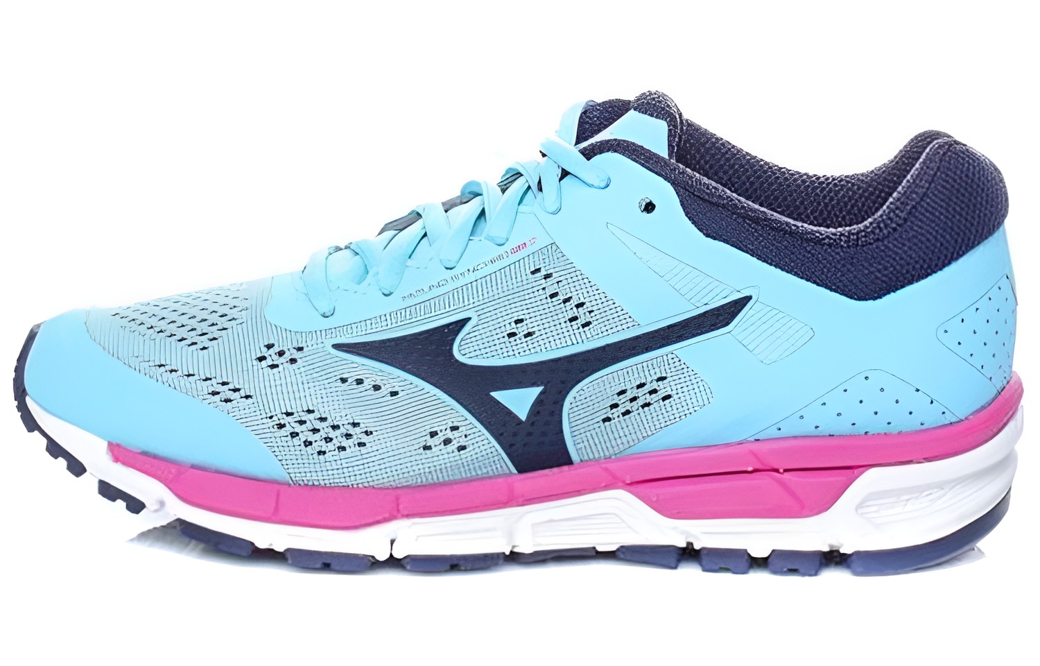 Mizuno Synchro Mx 2 Low Tops Wear-resistant Blue Pink J1GF171918