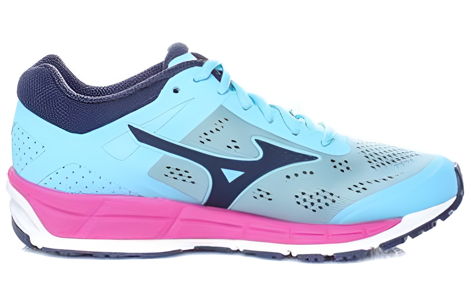 Mizuno Synchro Mx 2 Low Tops Wear-resistant Blue Pink 圖 2