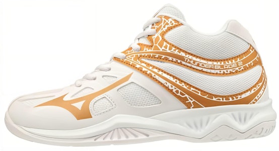 Mizuno 雷霆之刃2 透氣耐磨防滑排球鞋 男女款 白金 Buy Mizuno 雷霆之刃2 透氣耐磨防滑排球鞋 男女款 白金