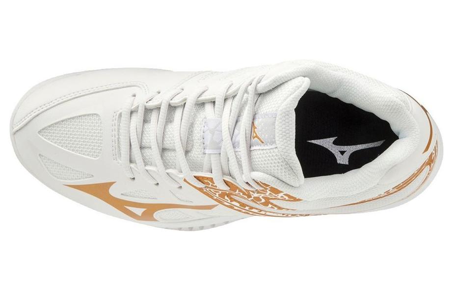 Lookbook Mizuno Thunder Blade 2 'Putih Emas' Sepatu Olahraga V1GC197552