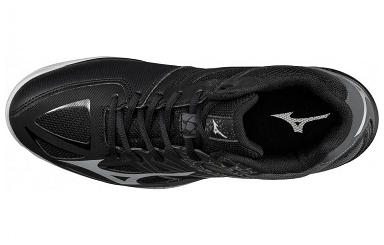 Lookbook Mizuno Thunder Blade 2 Mid 'Kelabu Hitam Putih' V1GA197597