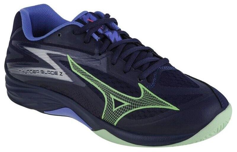 Lookbook Mizuno Thunder Blade Z ''Evening Blue Techno Green'' Schoenen V1GA237011