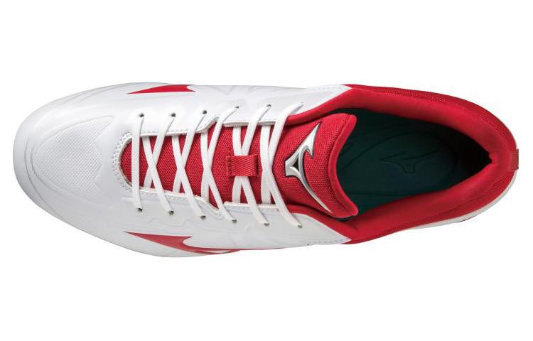 Lookbook Mizuno Trainer Low ''Wit Rood'' 11GP232162