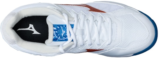 Mizuno Latihan Rendah 'Putih Biru Merah' V1GA216125 Shop Mizuno Latihan Rendah 'Putih Biru Merah' V1GA216125