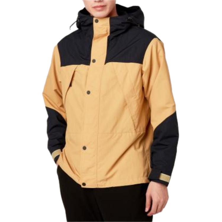 Mizuno Two-Tone Full-Zip Hoodie Jacket Toffee Beige B2ME2506-49