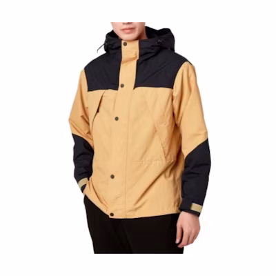 Mizuno Two-Tone Full-Zip Hoodie Jacket Toffee Beige B2ME2506-49