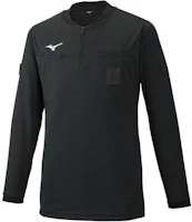Mizuno Unisex Black Half-Zip Pullover Sweatshirt with Logo Print P2MA9A02-09 Mizuno Unisex Black Half-Zip Pullover Sweatshirt with Logo Print P2MA9A02-09