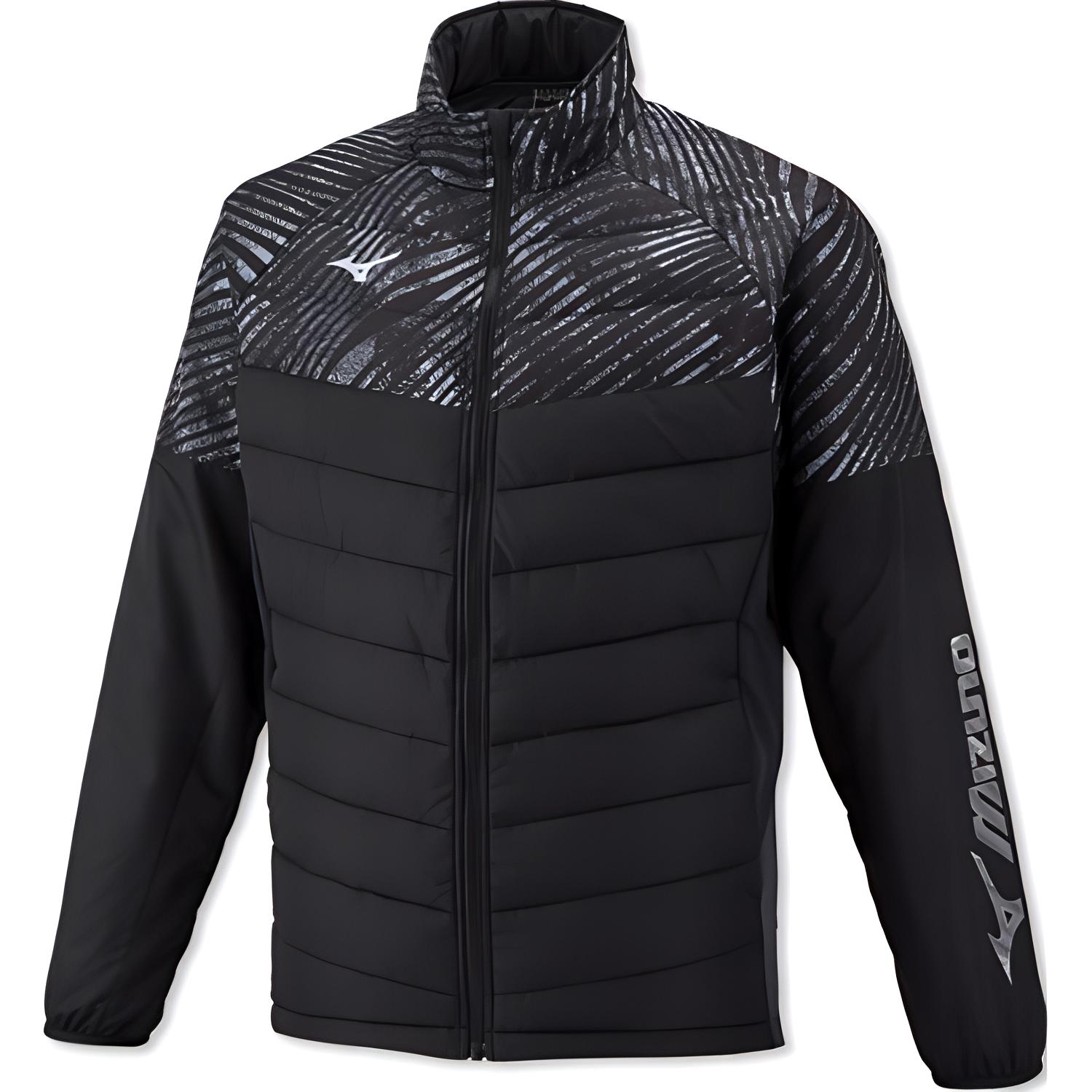 Mizuno Unisex Black Slim Fit Zip-Up Long Sleeve Jacket 62JE2505-09