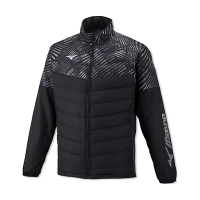 Mizuno Unisex Black Slim Fit Zip-Up Long Sleeve Jacket 62JE2505-09