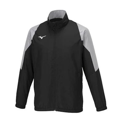 Mizuno Unisex Black Zip-Up Jacket with Stand Collar and Splicing Design 32MEA655-09