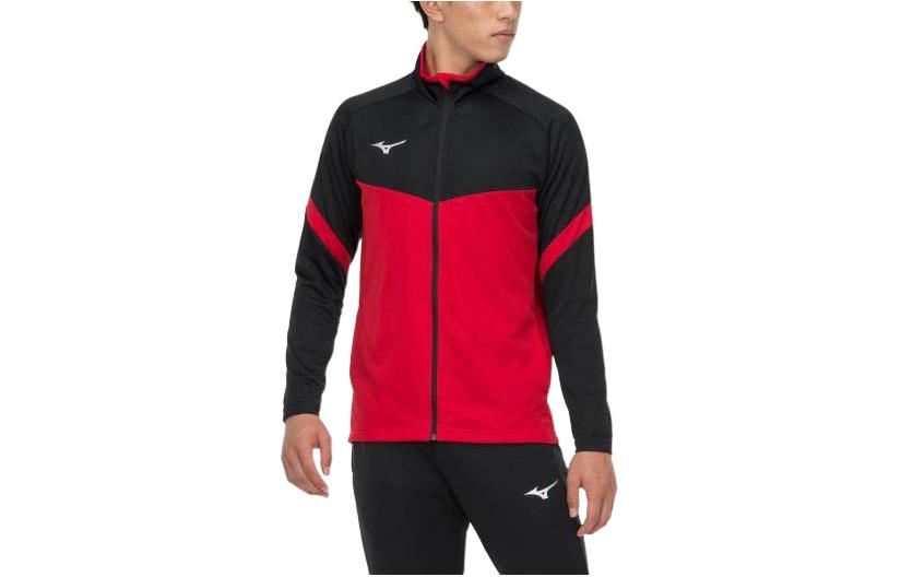 Mizuno Unisex Casual Zip-Up Long Sleeve Jacket Red 32MC115062