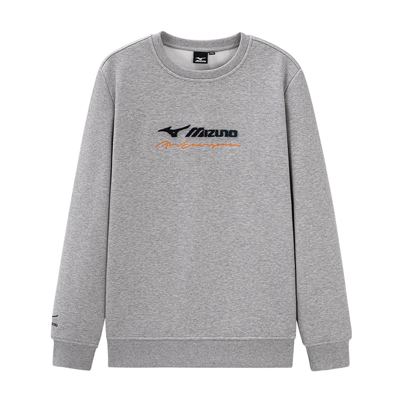 Mizuno Unisex Crewneck Letter Casual Long Sleeve Sweatshirt A2CA2622-1