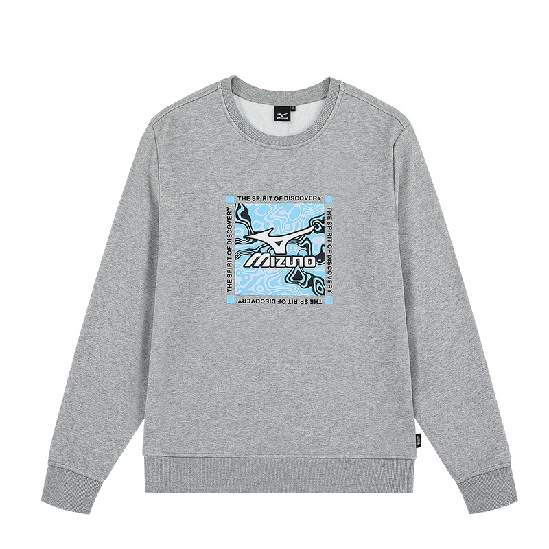Mizuno Unisex Outdoor Graphic Crewneck Fleece Sweatshirt A2CA2662