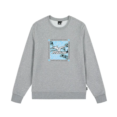 Mizuno Unisex Outdoor Graphic Crewneck Fleece Sweatshirt A2CA2662
