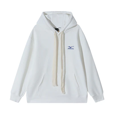 Mizuno Unisex Outdoor Hoodie - Solid Color, Embroidered Logo, Fleece Lined A2CC2570