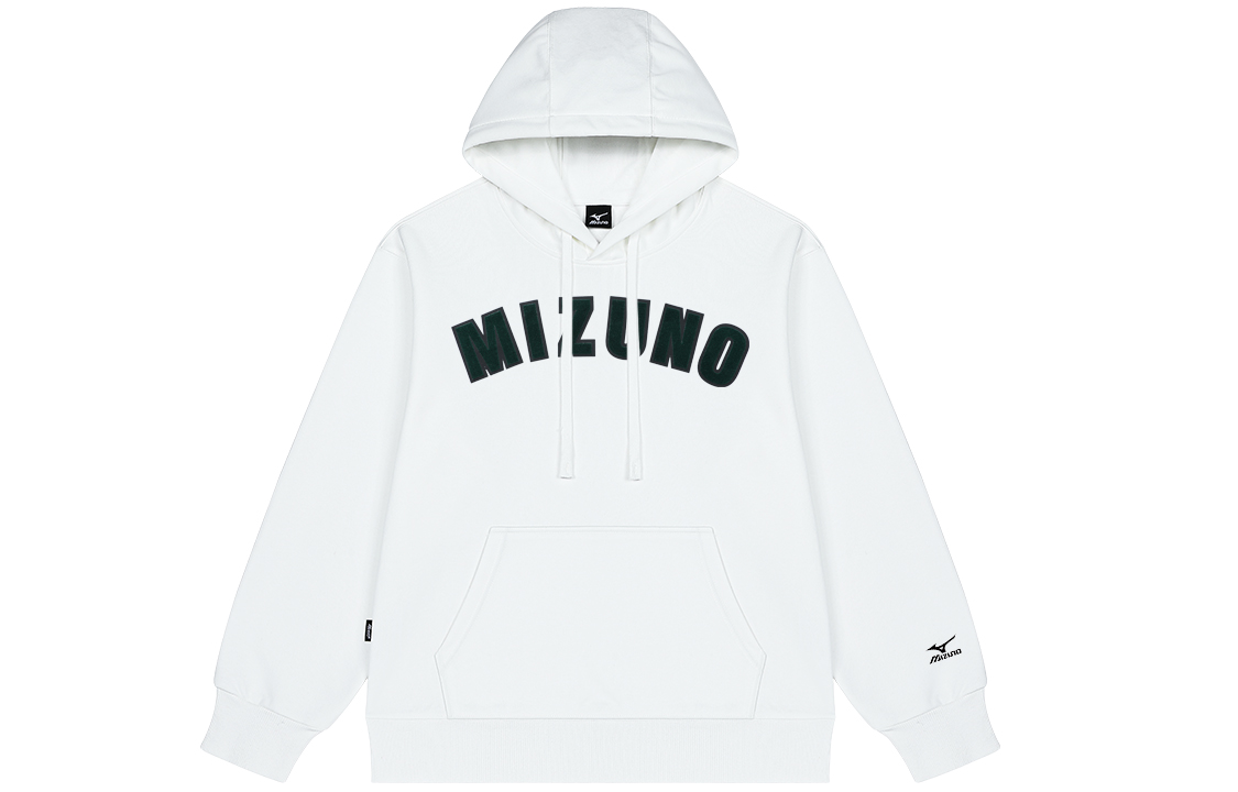 Mizuno Unisex Outdoor Logo Print Hoodie with Minimalist Velvet Lettering Design A2CA2501