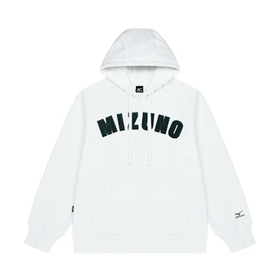 Mizuno Unisex Outdoor Logo Print Hoodie with Minimalist Velvet Lettering Design A2CA2501