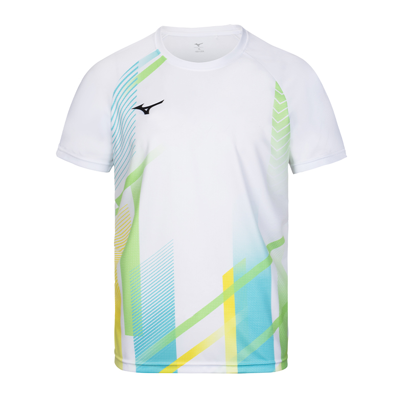 Mizuno Unisex Quick-Dry Breathable Volleyball Badminton Print T-Shirt 72CA36Z1