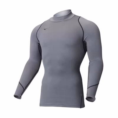 Mizuno Unisex Solid Color Slim Fit Long Sleeve Sweatshirt Gray 52MJ050107