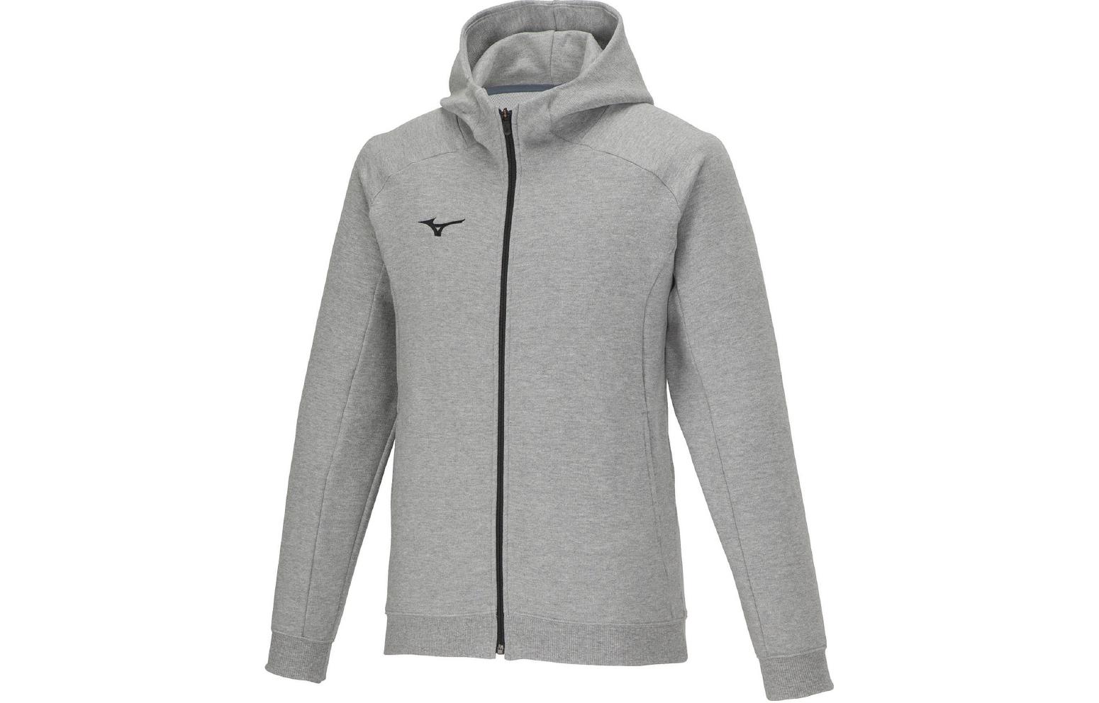 Mizuno Unisex Solid Color Zip Hoodie Jacket - Gray 32MCA177-05