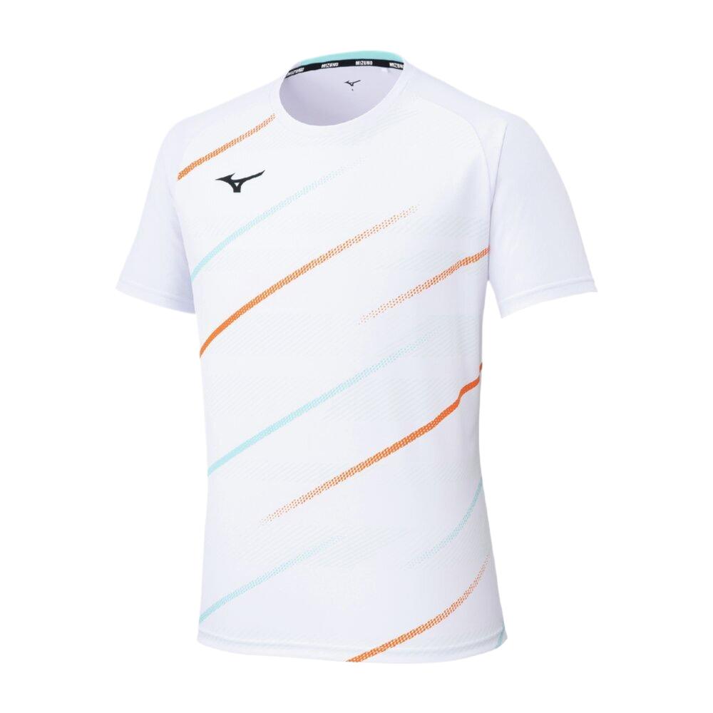 Mizuno Unisex Tennis Crewneck Comfort Casual Short Sleeve Shirt 62JAC025