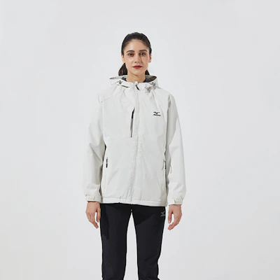 Chaqueta Cortavientos Unisex Mizuno con Logo Impreso y Capucha con Cremallera A2CC2708 4