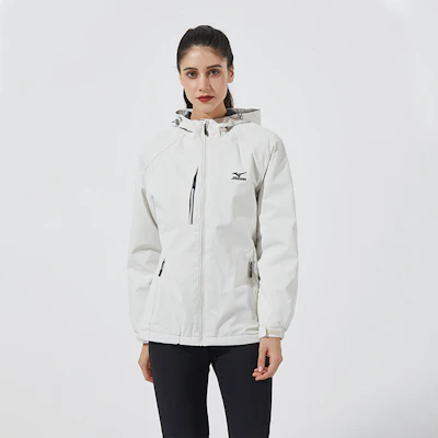 Chaqueta Cortavientos Unisex Mizuno con Logo Impreso y Capucha con Cremallera A2CC2708 5