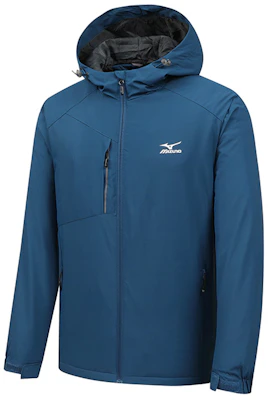 Chaqueta Cortavientos Unisex Mizuno con Logo Impreso y Capucha con Cremallera A2CC2708 9