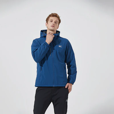 Chaqueta Cortavientos Unisex Mizuno con Logo Impreso y Capucha con Cremallera A2CC2708 14