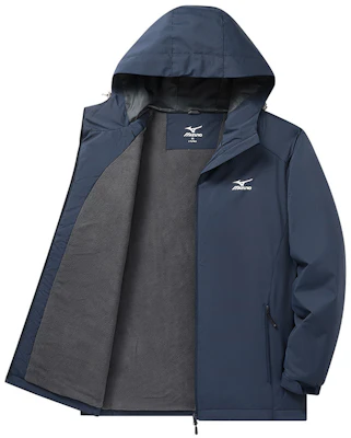 Chaqueta Cortavientos Unisex Mizuno con Logo Impreso y Capucha con Cremallera A2CC2708 18