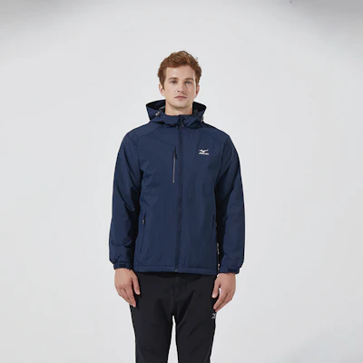 Chaqueta Cortavientos Unisex Mizuno con Logo Impreso y Capucha con Cremallera A2CC2708 20