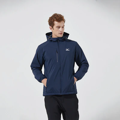 Chaqueta Cortavientos Unisex Mizuno con Logo Impreso y Capucha con Cremallera A2CC2708 21