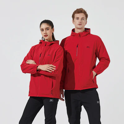 Chaqueta Cortavientos Unisex Mizuno con Logo Impreso y Capucha con Cremallera A2CC2708 28