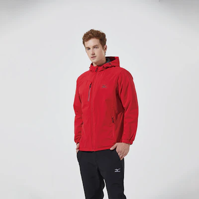 Chaqueta Cortavientos Unisex Mizuno con Logo Impreso y Capucha con Cremallera A2CC2708 31