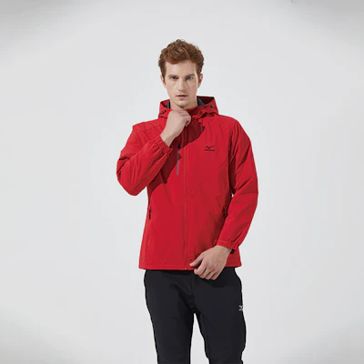 Chaqueta Cortavientos Unisex Mizuno con Logo Impreso y Capucha con Cremallera A2CC2708 32