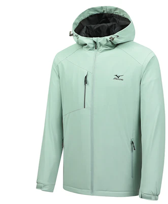 Chaqueta Cortavientos Unisex Mizuno con Logo Impreso y Capucha con Cremallera A2CC2708 33