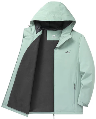 Chaqueta Cortavientos Unisex Mizuno con Logo Impreso y Capucha con Cremallera A2CC2708 34