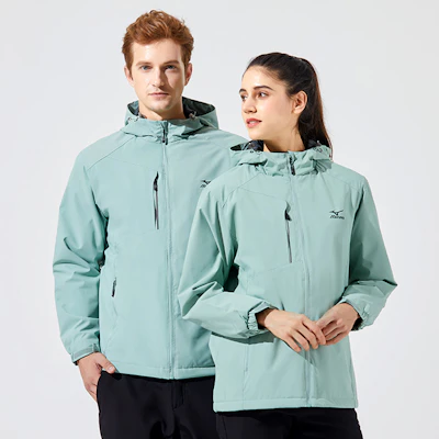 Chaqueta Cortavientos Unisex Mizuno con Logo Impreso y Capucha con Cremallera A2CC2708 37