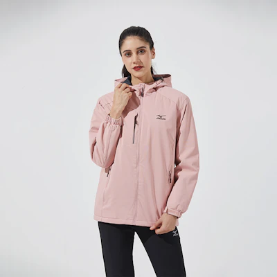 Chaqueta Cortavientos Unisex Mizuno con Logo Impreso y Capucha con Cremallera A2CC2708 44