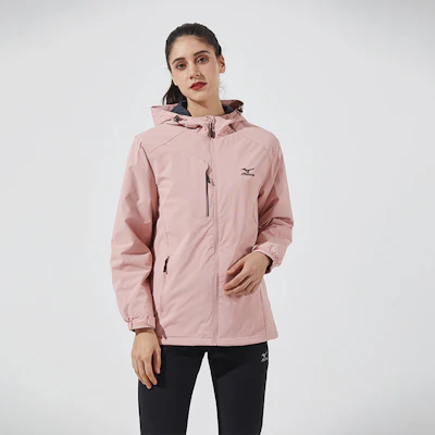 Chaqueta Cortavientos Unisex Mizuno con Logo Impreso y Capucha con Cremallera A2CC2708 45