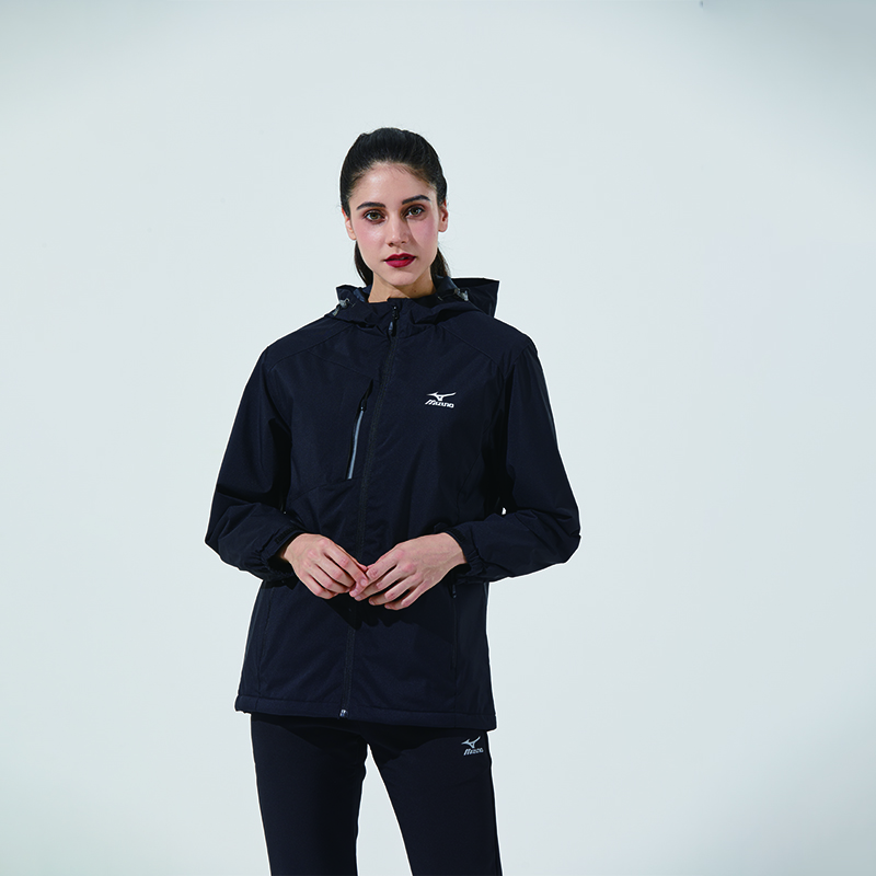 Details for Chaqueta Cortavientos Unisex Mizuno con Logo Impreso y Capucha con Cremallera A2CC2708