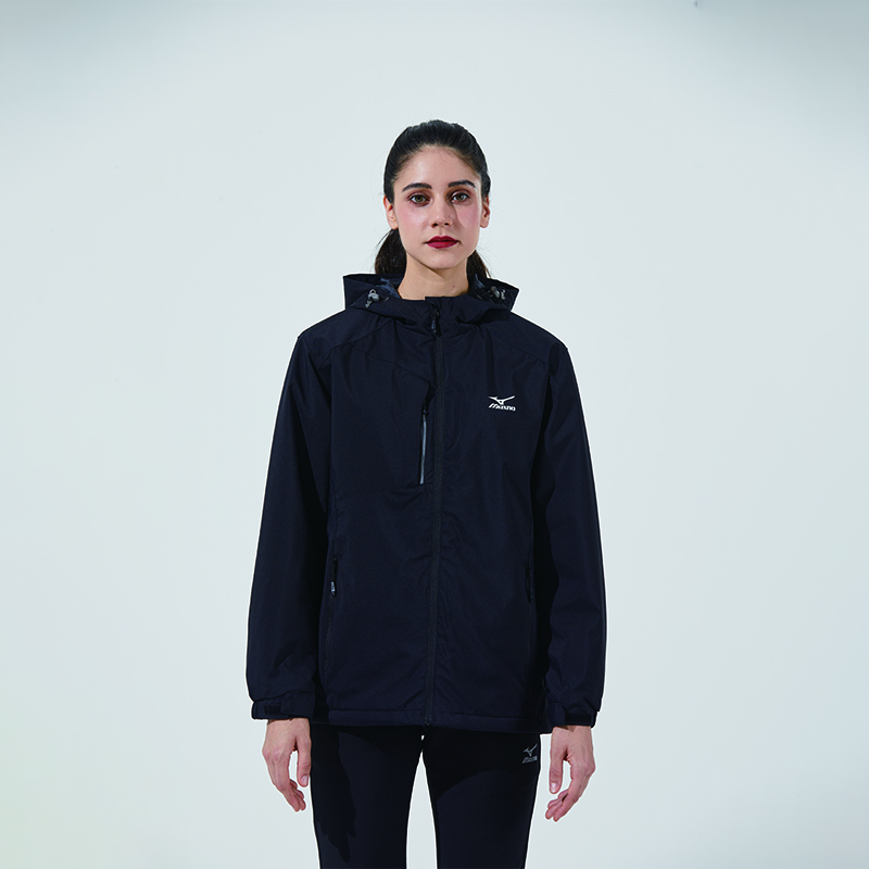 Sizing Chaqueta Cortavientos Unisex Mizuno con Logo Impreso y Capucha con Cremallera A2CC2708