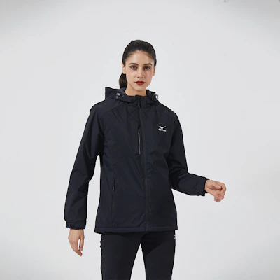 Chaqueta Cortavientos Unisex Mizuno con Logo Impreso y Capucha con Cremallera A2CC2708 Cheap Chaqueta Cortavientos Unisex Mizuno con Logo Impreso y Capucha con Cremallera A2CC2708