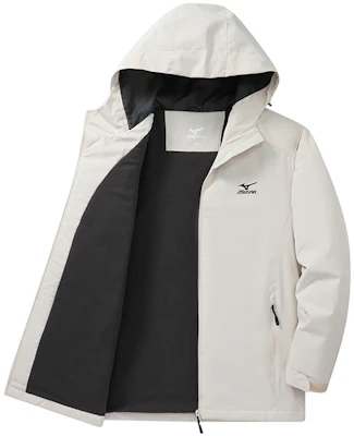 Chaqueta Cortavientos Unisex Mizuno con Logo Impreso y Capucha con Cremallera A2CC2708 1