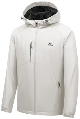 Chaqueta Cortavientos Unisex Mizuno con Logo Impreso y Capucha con Cremallera A2CC2708 2