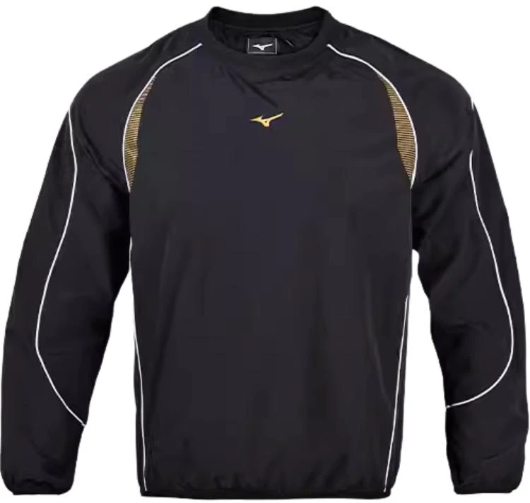 mizuno-waterproof-pullover-casual-soccer-sweatshirt-black-gold-p2-ce-19-z178