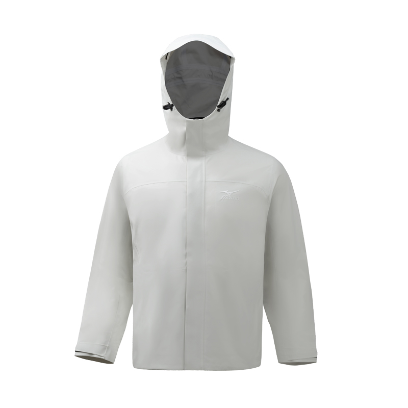 Mizuno Waterproof Windproof Unisex Hooded Jacket with Minimalist Logo Design A2CE4503