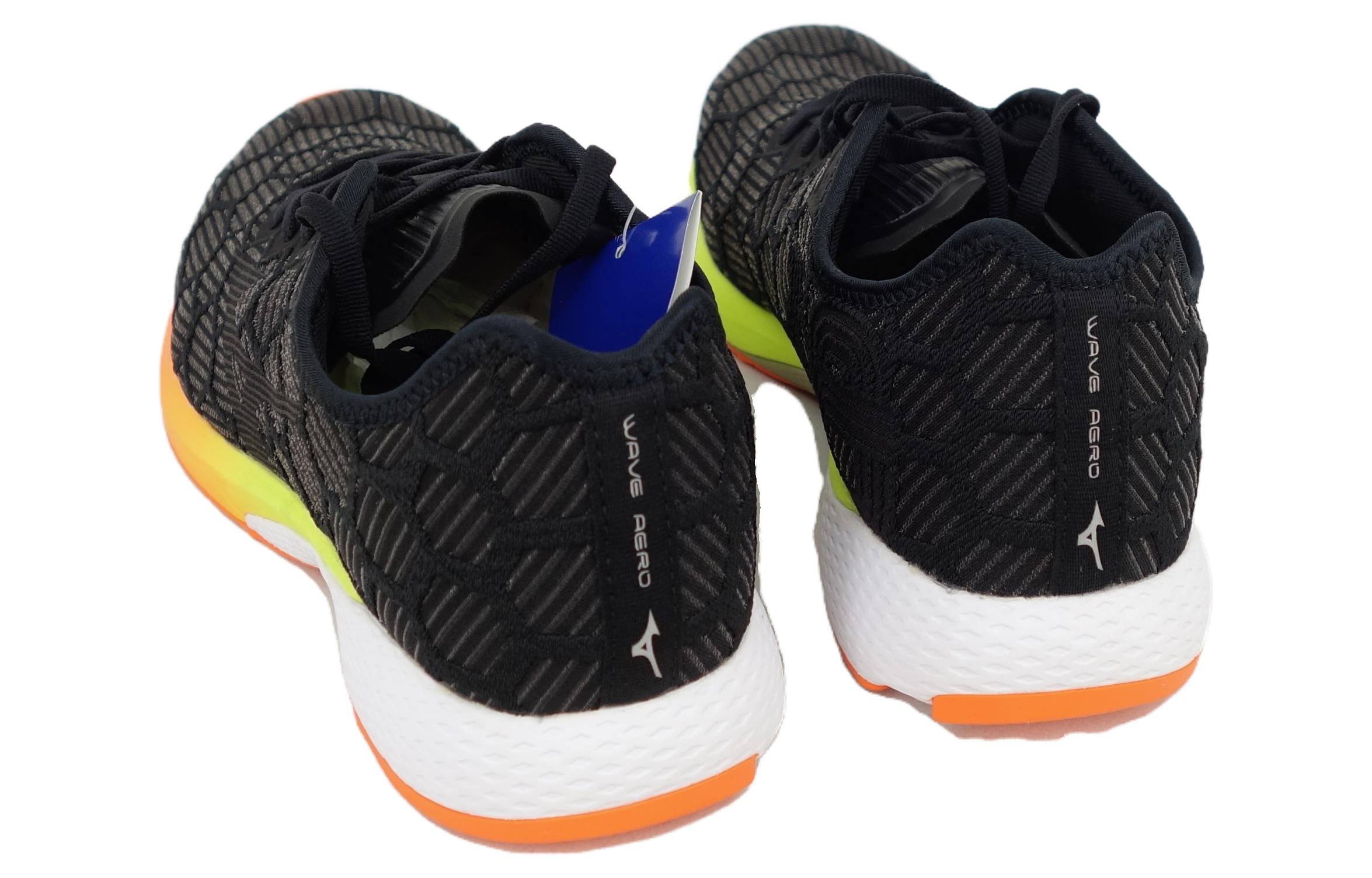 Purchase 미즈노 웨이브 에어로 18 블랙 오렌지 (Mizuno Wave Aero 18 Black Orange) J1GA203715