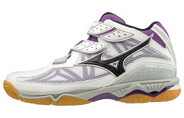 Mizuno Wave Artemis 4 MID 'White Black Purple' V1GC185809
